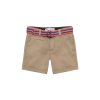 Resort 7J: Chino Short With Stripe Canvas Belt (7-8 Years)